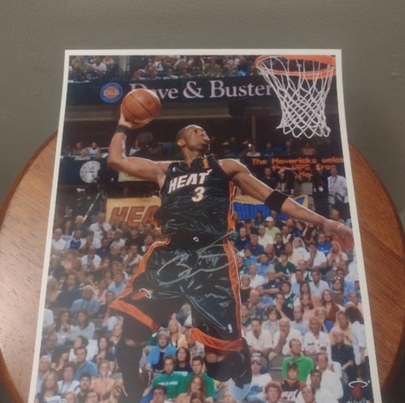MIAMI HEAT DWYANE WADE REPRINT NBA BASKETBALL GLOSSY 8.5x11 HALL OF FAME POSTER - Picture 7 of 7